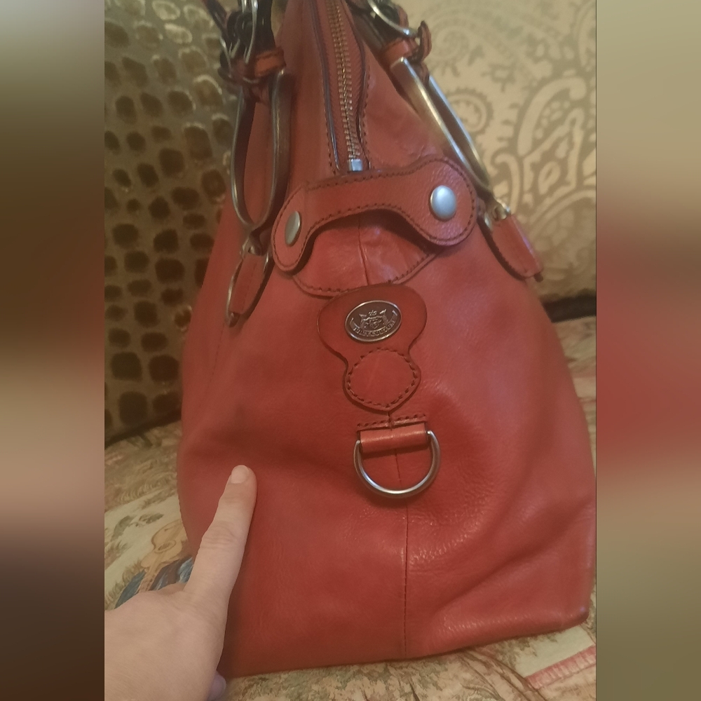 NOW ACCEPTING OFFERS! Vintage Red Leather Juicy Couture XL Purse - Picture 6 of 16